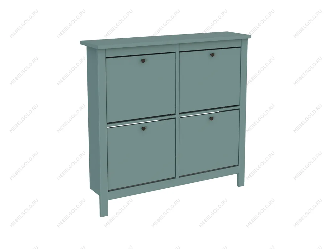 САГА тумба для обуви 113х108 темно-бирюзовая