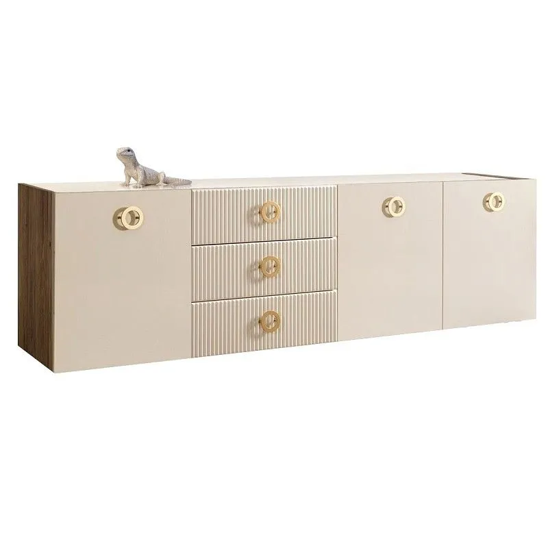 Комод 2.1м Bogemia Woodline Fly Fi (Слоновая кость) (Lakobel/Золото) БМКМ-5