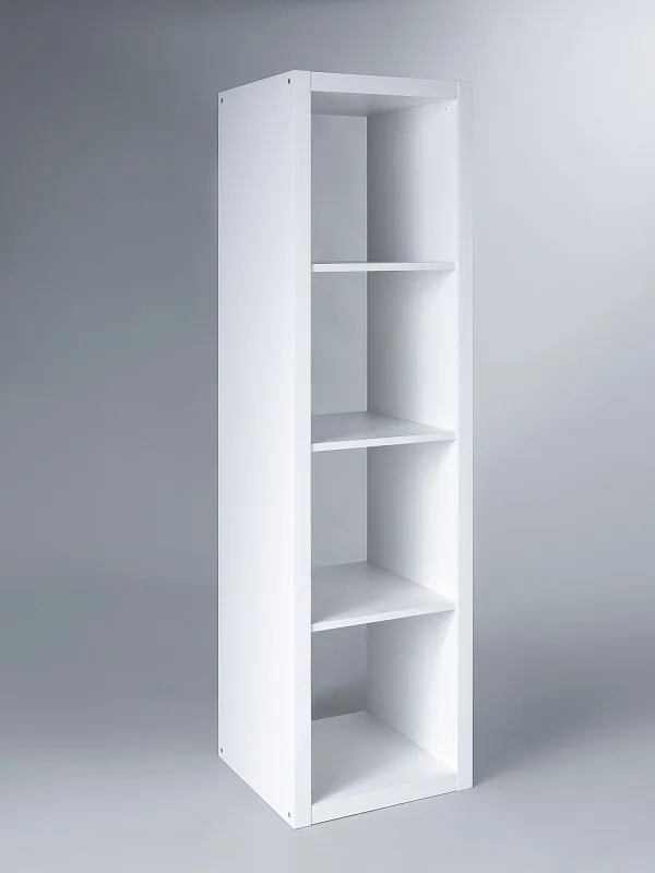 Стеллаж Фора, 4 полки, 147x42х38 см, белый | изображение 6