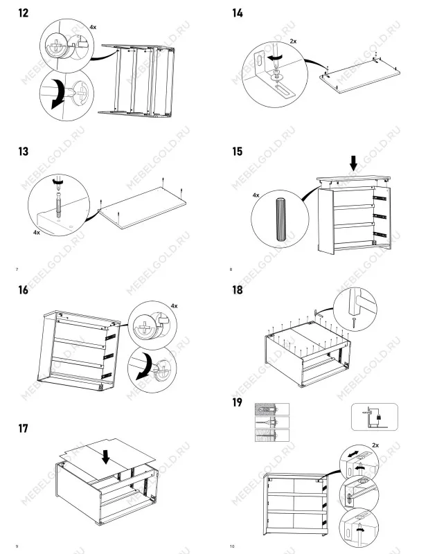 Комод Варма, 3 ящика, 80х78х40 см, шпон натурального дерева, ясень черный | изображение 22