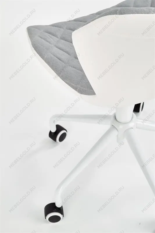 Кресло компьютерное Halmar MATRIX 3 (серо-белый) | изображение 6