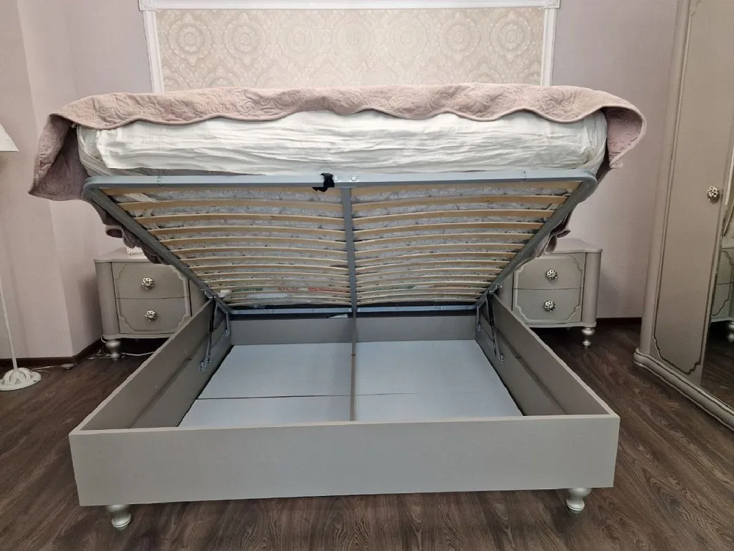 Ящик с подъемным механизмом Лали 160x200 см серый | изображение 2