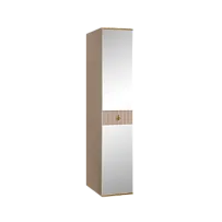 Шкаф 1-но дверный с зеркалом Римини СОЛО (Латте/Золото) РМШ1/1(s)