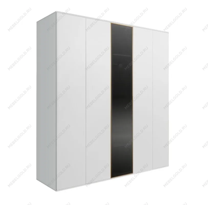 Шкаф 5-ти дв. Bogemia Air (Белый/Золото) БМШ2/5(1)
