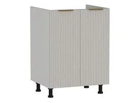 Стол под мойку 2-х дверный СМ-60, Монза (600*520*820) Экокожа Бежевый, 23110