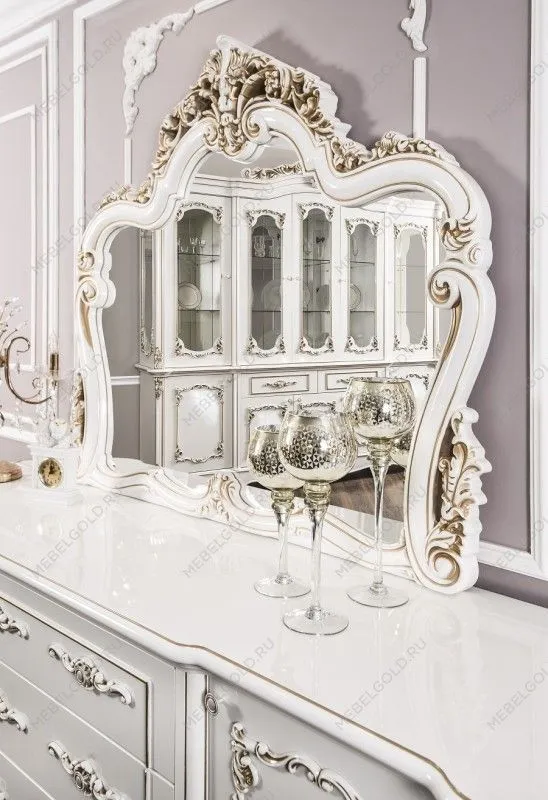 Зеркало Флоренция белый глянец (гостиная) | изображение 2