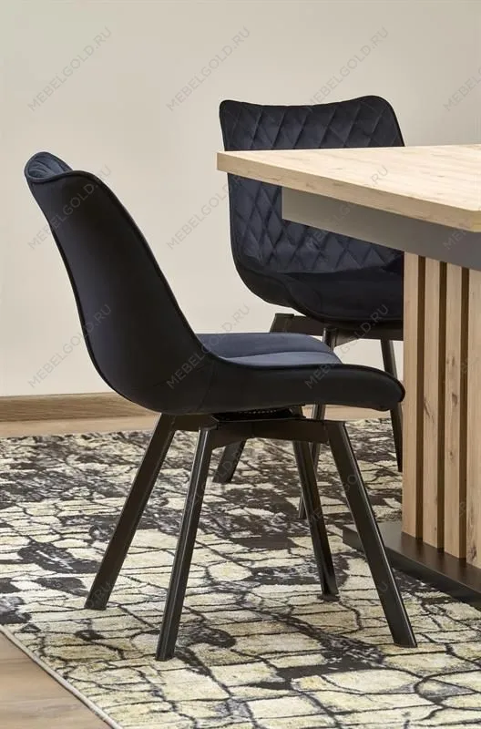 Стол обеденный Halmar LAMELLO 160 раскладной (дуб артизан/черный) | изображение 15