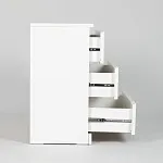 Комод Варма, 3 ящика, 80х78х40 см, эмаль белая | изображение 13