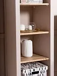 Стеллаж Сага, 50х42х215 см, кашемир/ясень | изображение 8