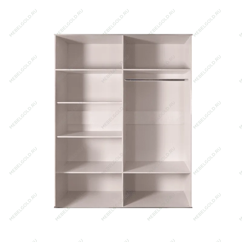 Шкаф 4-х дв. для платья и белья Диора слоновая кость/серебро ДШ2/4 | изображение 1