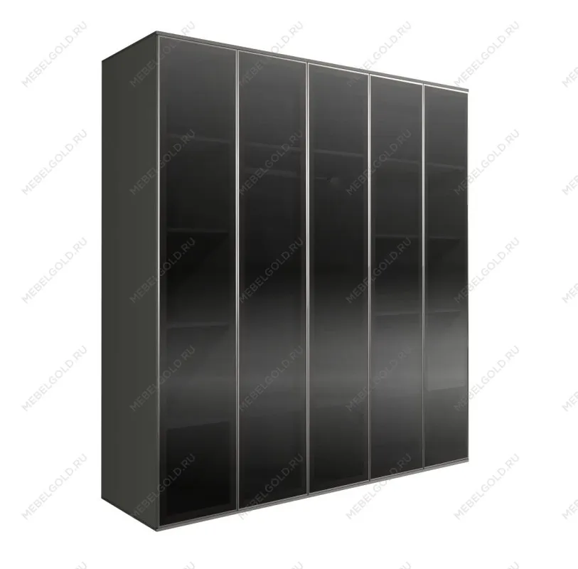 Шкаф 5-ти дв. Bogemia Air (Серый/Серебро) БМШ2/5(5)