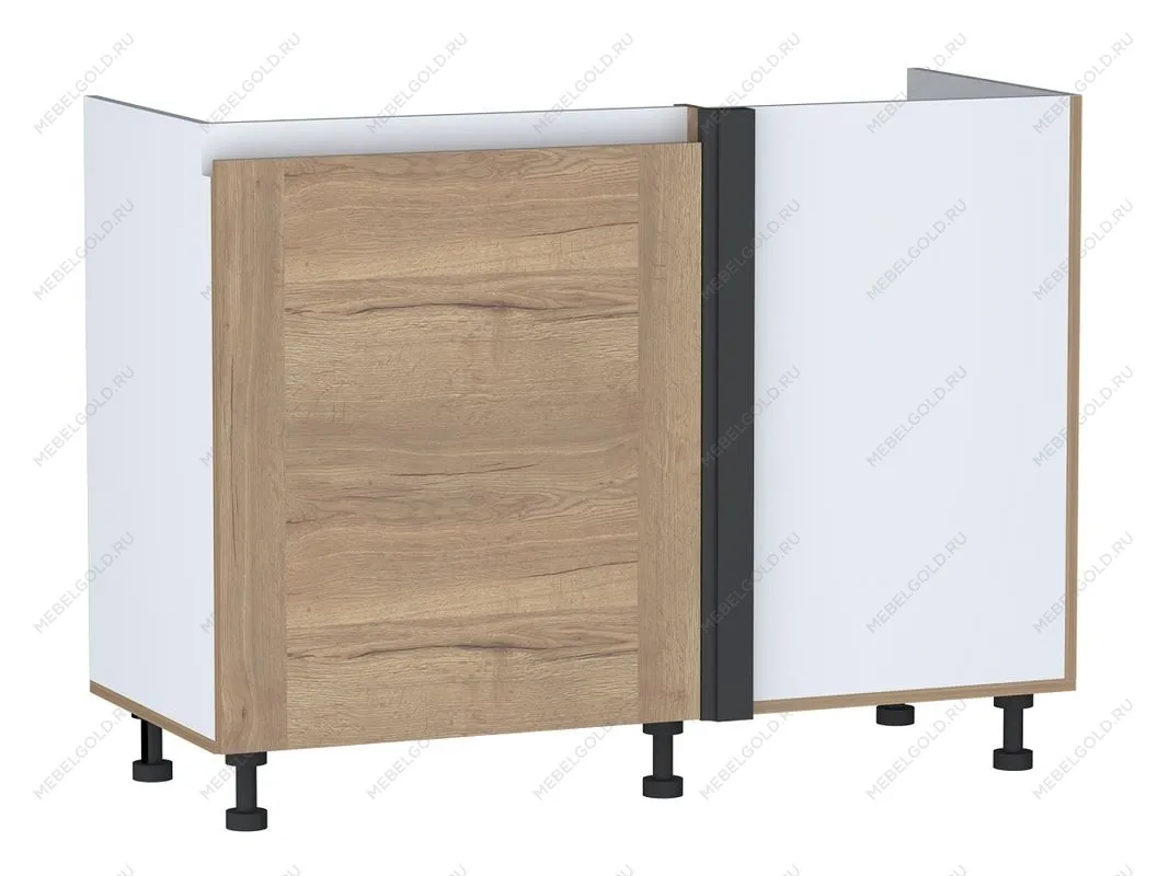 Стол под мойку угловой СМУ-120 левый, Сити (1100*470*820) Дуб Галифакс натуральный, 20842