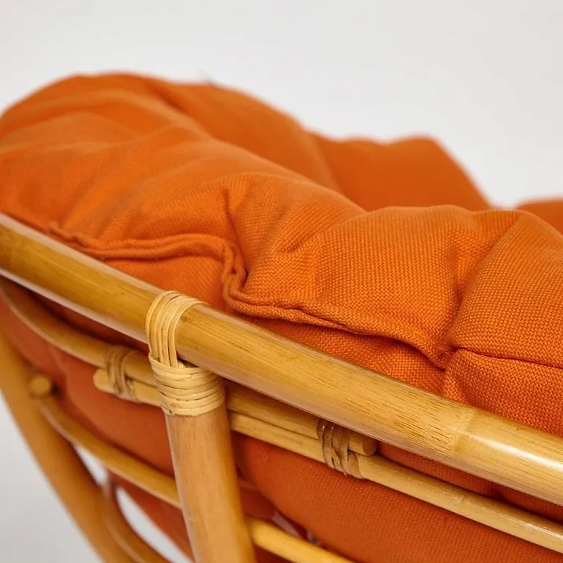 Кресло Papasan с подушкой Светлый мед, ткань | изображение 4
