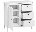 Тумба Ева (Хельга) KOM1D3S/95 белый | изображение 2