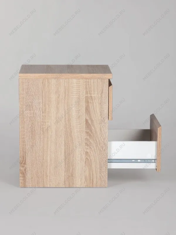 Тумба прикроватная Кастор, 2 ящика, 40х37х49 см, серая | изображение 15