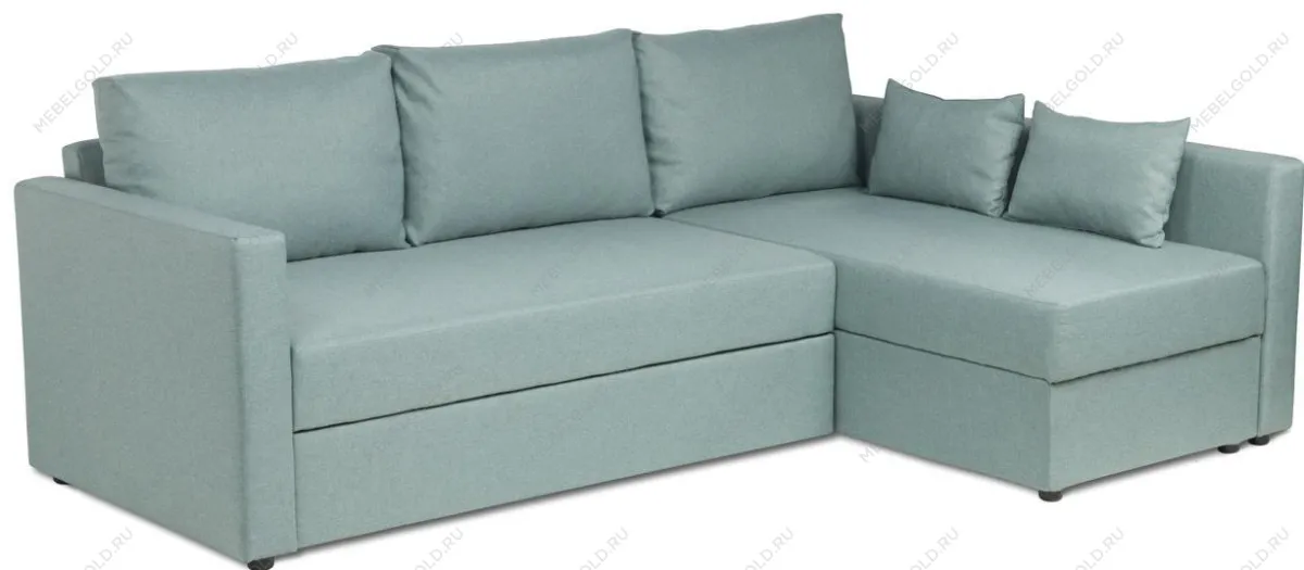 Диван-кровать ВАЛО, 230х91х72, мятно-серый