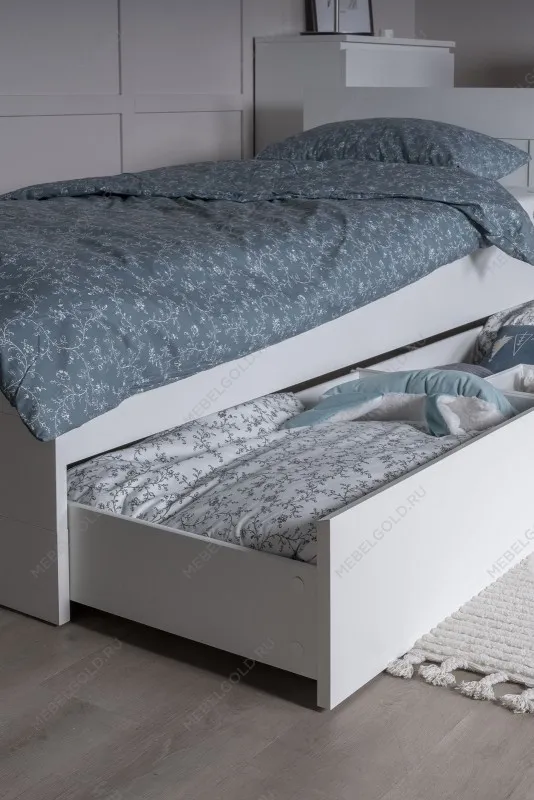 Кровать двуспальная Варма СЭНГ, 160х200 см, эмаль, белая | изображение 3