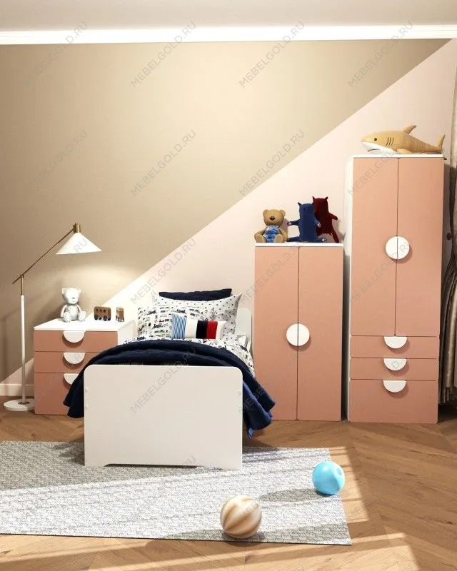 Шкаф Пикси распашной, с двумя дверьми и полкой 60х57х120, мечтательный пион | изображение 9