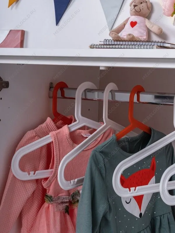 Шкаф распашной Пикси, с двумя дверьми, полкой и одним выдвижным ящиком 60х57х120, мечтательный пион | изображение 6