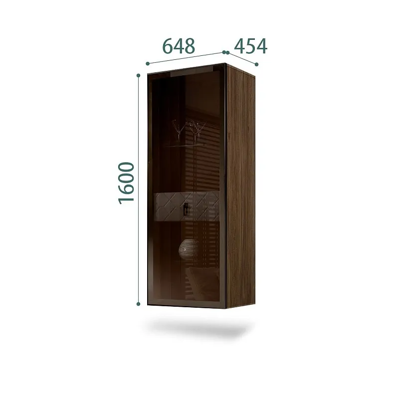 Витрина Bogemia Woodline Fly Fa (Шелк/Черный) БМВ1-1С