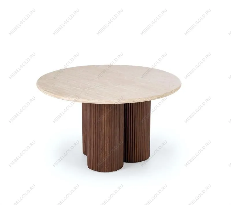 Стол журнальный Halmar DOROTEA (травертин/орех) | изображение 3