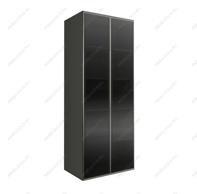 Шкаф 2-х дверный Bogemia Air (Серый/Серебро) БМШ2/2(2)