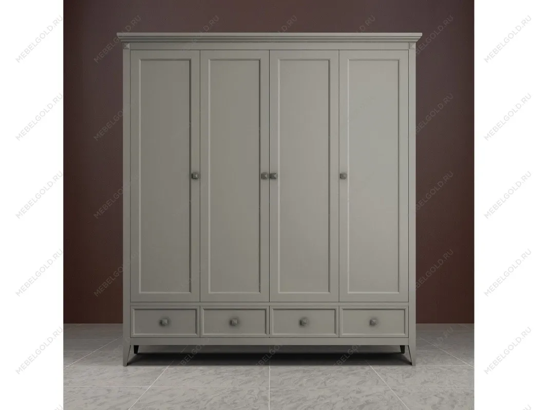 Шкаф четырехстворчатый Manhattan (Серый) | изображение 2