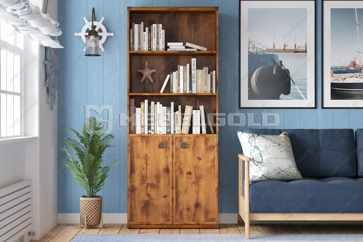 Стеллаж Индиана JREG2DO дуб саттер | изображение 1