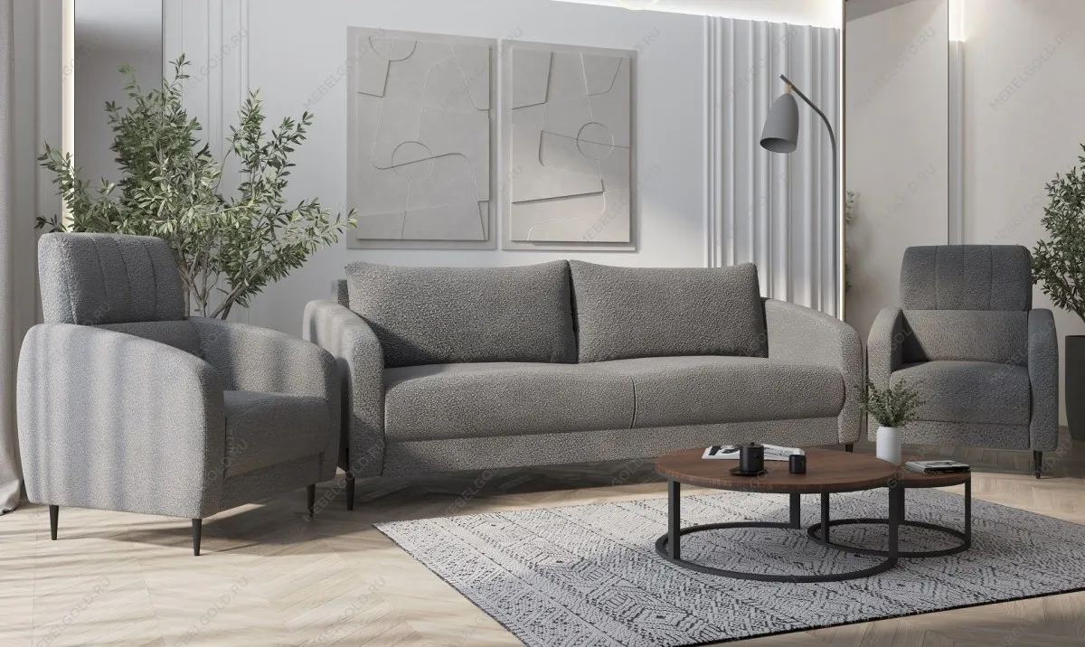 Диван Стелла 3х местный серый | изображение 6