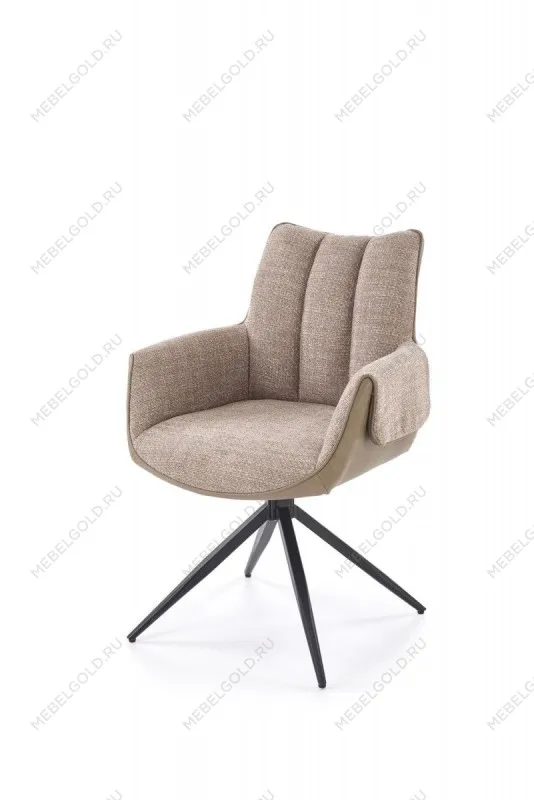 Стул кухонный Halmar K579 поворотный (коричневый/черный) | изображение 3