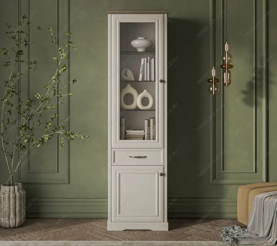 Центральный склад - Шкаф с витриной Тоскана 1V1D1S | изображение 1