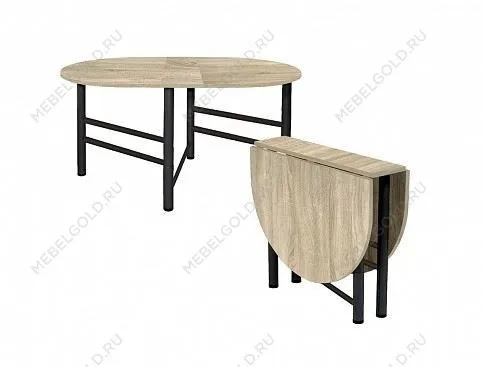 Стол-книжка Рим овал (дуб санома) | изображение 2