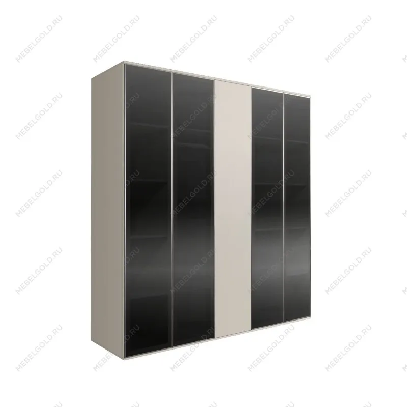 Шкаф 5-ти дв. Bogemia Air (Шелк/Серебро) БМШ2/5(4)