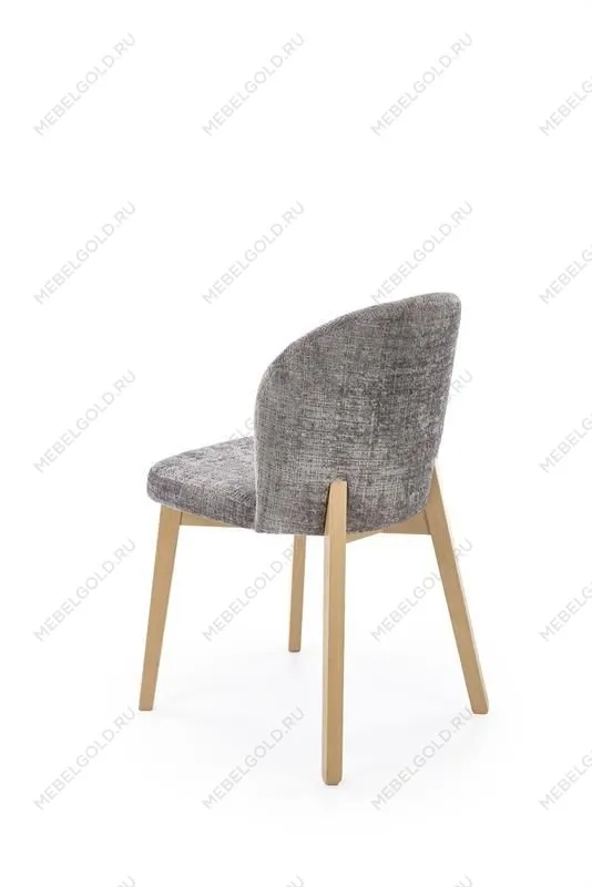 Стул кухонный Halmar BASSO (серый/дуб натуральный) | изображение 3