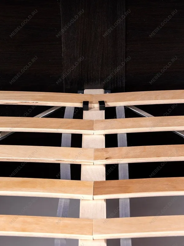 Кровать двуспальная Сириус, 140х200 см, черный, дуб венге | изображение 15