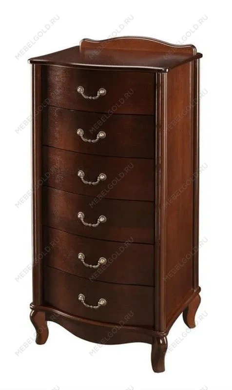 Комод Джульетта узкий 6 ящ. (орех )