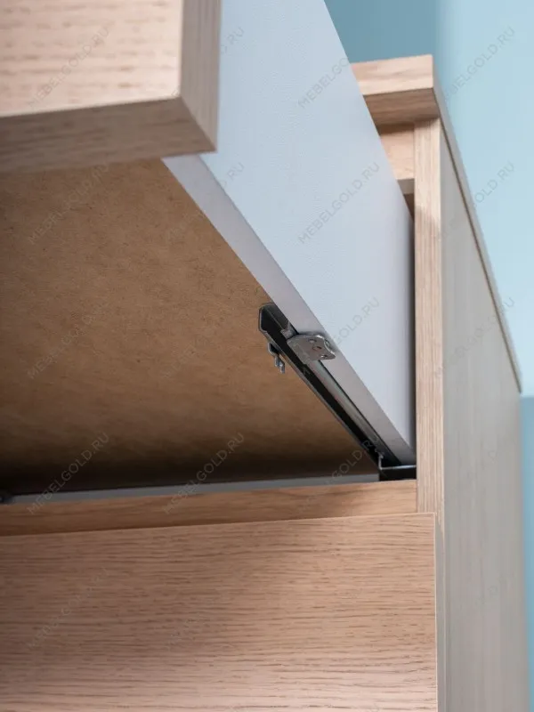 Комод Варма Прайм, 3 ящика, 80х77х48 см, шпон натурального дерева, дуб беленый | изображение 3