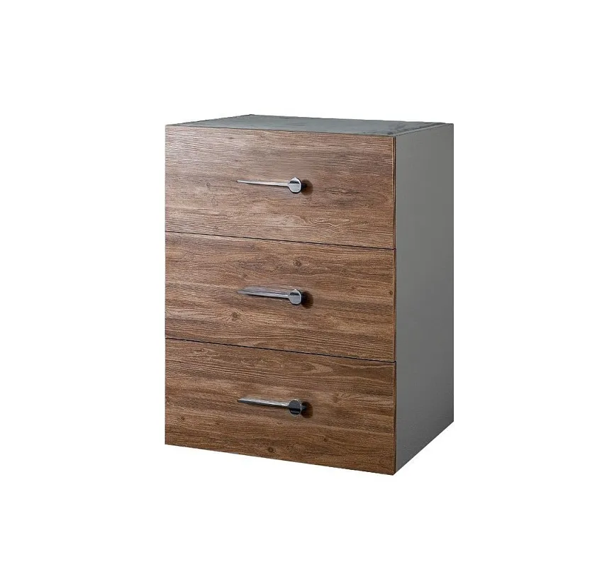 Комод Bogemia Fly Wood Wo (Серый) (Novabuk/Хром) БМКМ-1