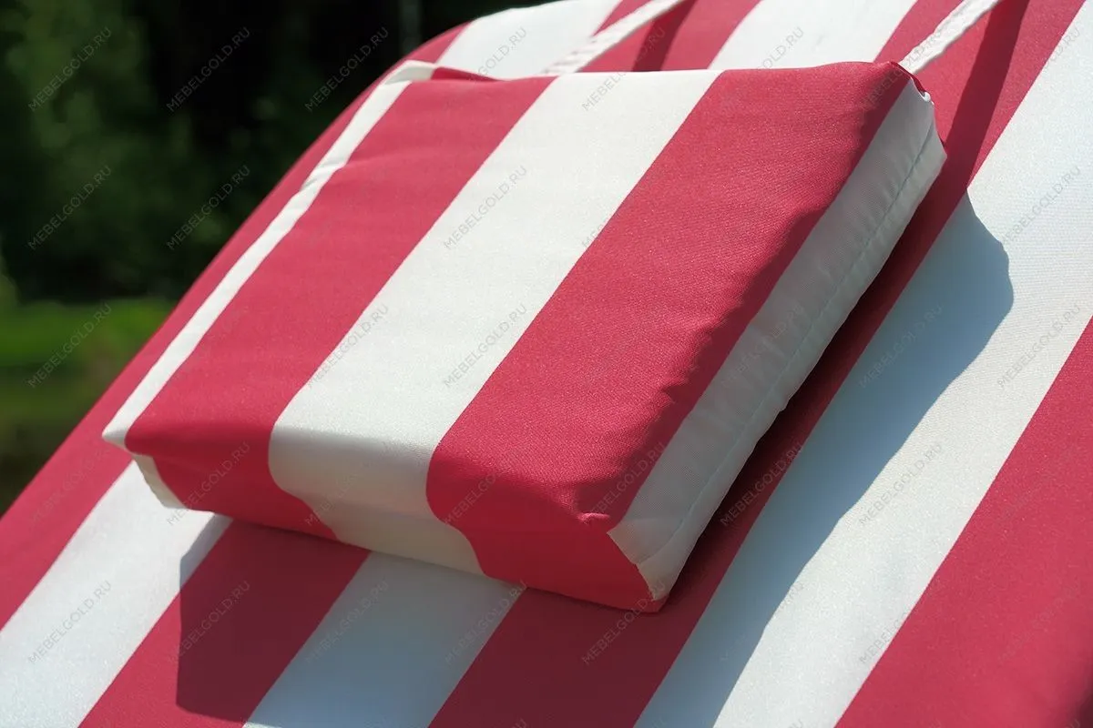 Матрац 710*570/1130*570мм с вертикальной подушкой (бело-красный) Premium | изображение 7