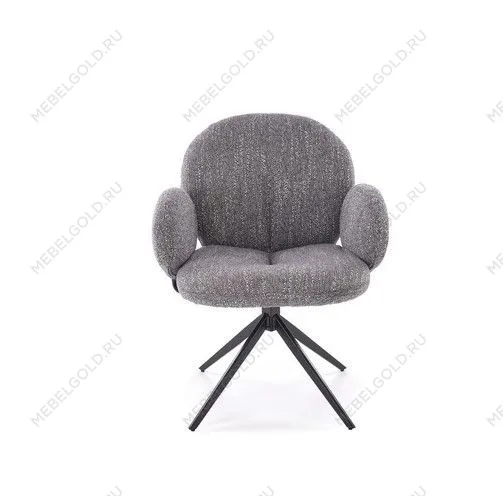 Стул кухонный Halmar K568 поворотный (серый/черный) | изображение 2