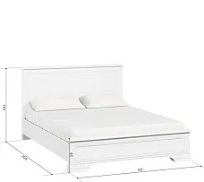 Кровать Кентаки LOZ/160x200 белый