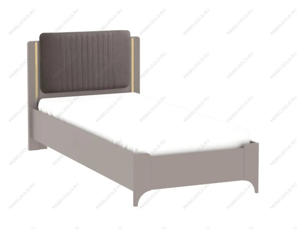 Кровать (каркас) 900 (Велюр), Сиде (992*2082*964) Мокко, 12635
