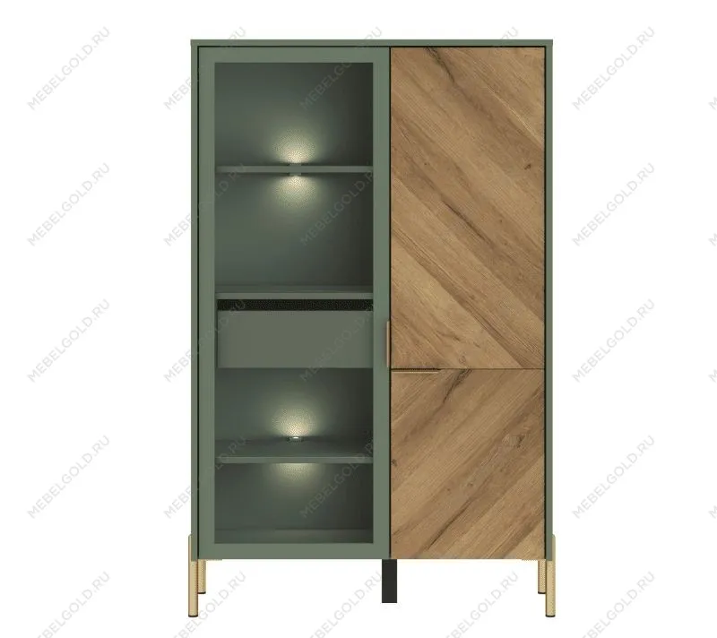 Витрина Сиена REG1W1D/140 с подсветкой