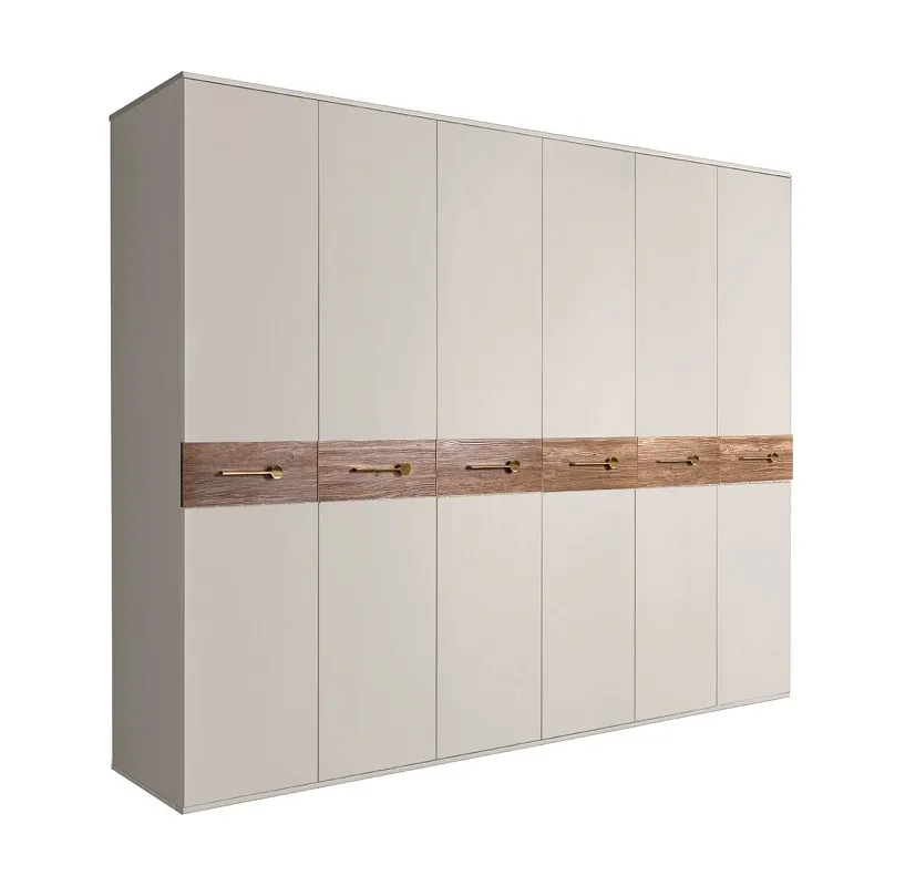 Шкаф 6-ти дв. Bogemia Wood Wo (Шелк/Золото) БМШ2/6(Wo)