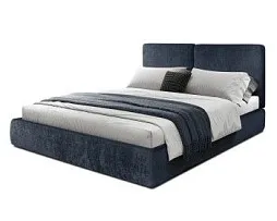 Кровать Natura 1.6 м, с подъемным механизмом Шенилл (Monblan) 544, НТКР-1[3]