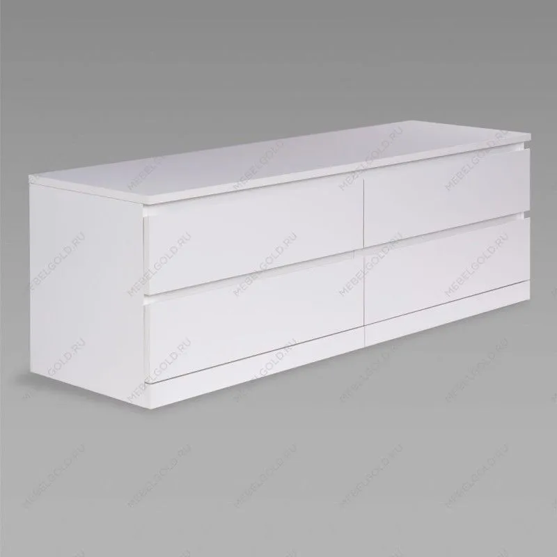 Варма Прайм 4Д комод 160x55x48, белый