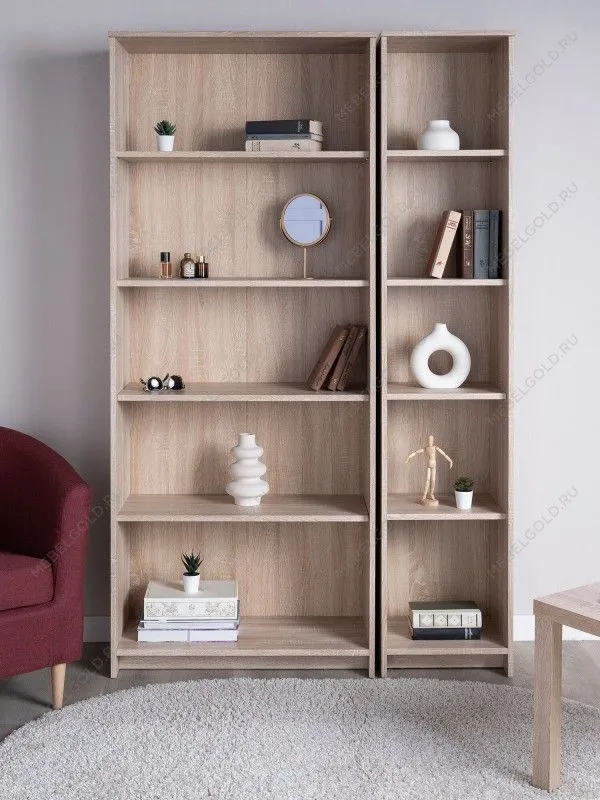 Стеллаж Сириус, 5 полок, 78х35х190 см, дуб сонома | изображение 5