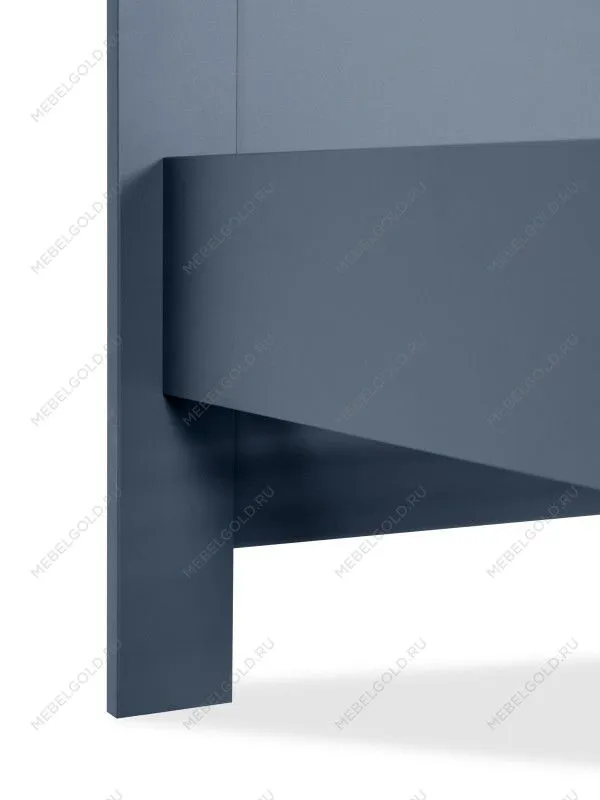 Кровать двуспальная Сага, 160х200 см, темно-бирюзовая/ясень | изображение 2