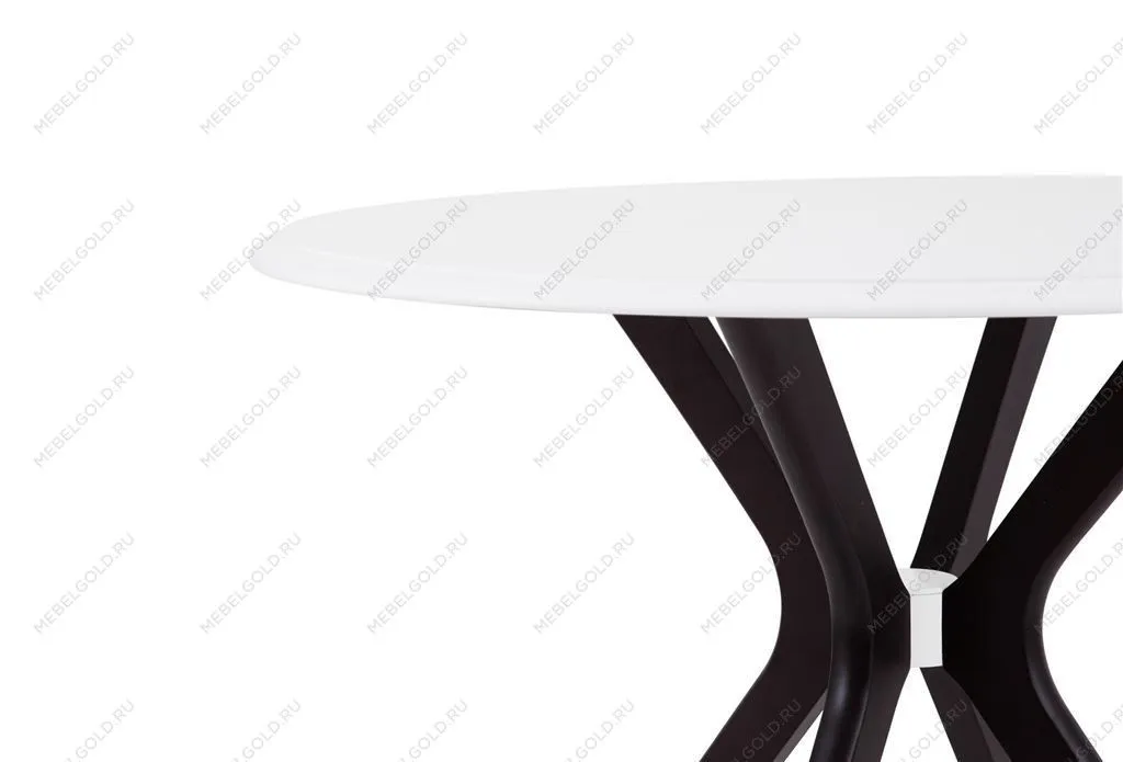 Стол Пекин (1000*1000/цвет столешницы Белый/цвет ножек Венге) | изображение 3