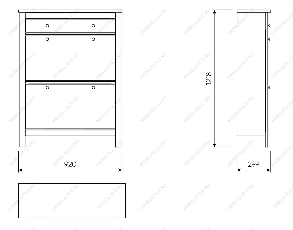 САГА тумба для обуви 92х122 темно-бирюзовая | изображение 1